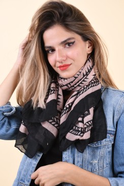 Esarfa Dama Pieces Amalie Big Square Misty Rose